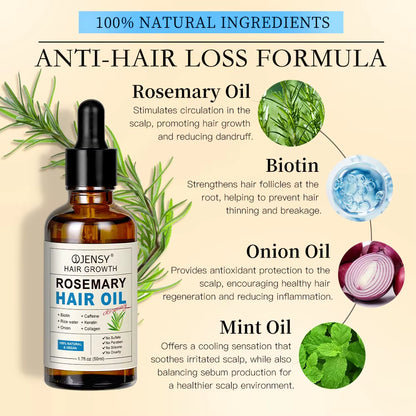 Oem Natural Organic Dandruff Scalp Treatment Argan Tea Tree Oil Hair Care Moisturizing Peppermint Rosemary Oil Hair Growth Oil